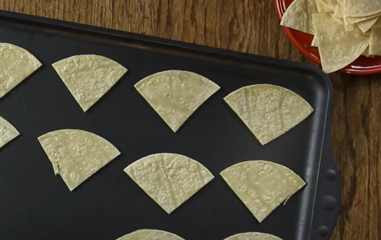 Baking tortillas chips 